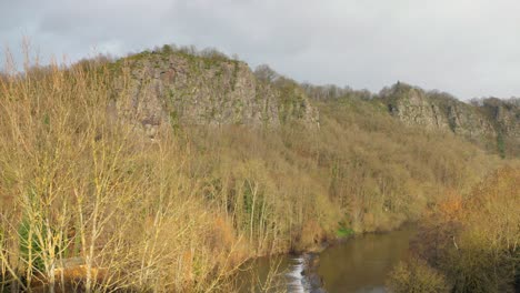 the river orne flows through the unspoilt nature of normandy in france