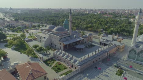 mevlana monastery with rumi's mausoleum and selimiye mosque, konya