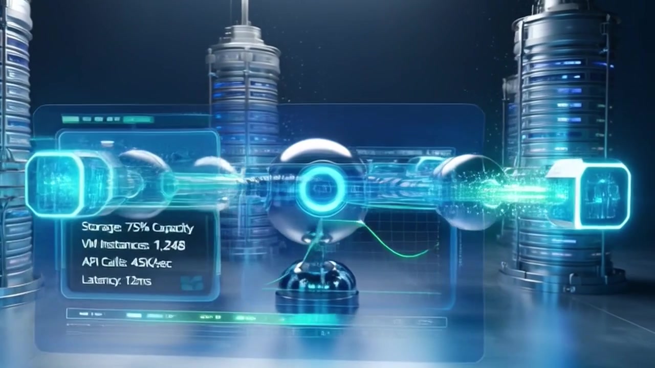 Digital Data Transfer and Server Infrastructure Visualization