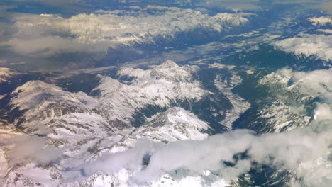 view of the mountains from the plane