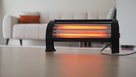 electric heater in a living room