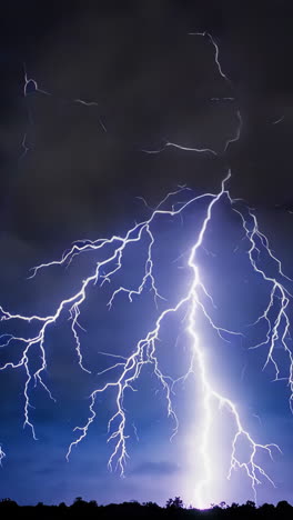 dramatic lightning storm