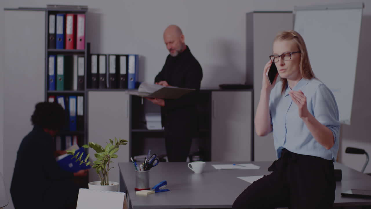 Business professionals in an office setting