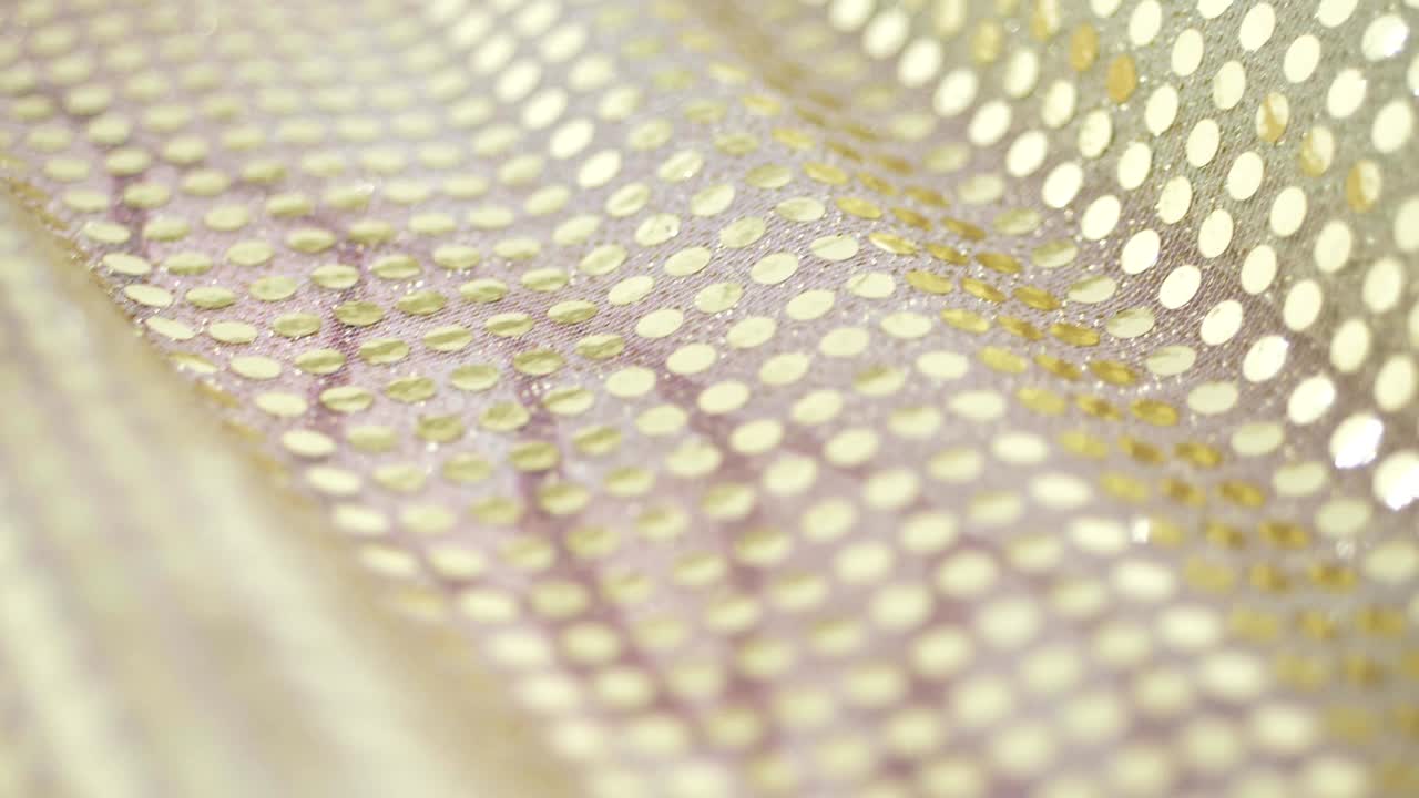 금빛 반이는 클로즈업 직물