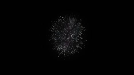 estrella decorativa como fuegos artificiales explotando, explosión sobre el centro de la pantalla