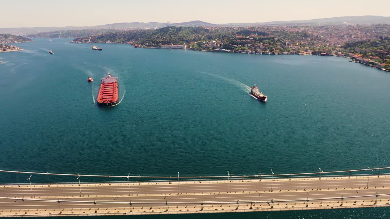 7월 15일 순교자 다리, 보스포루스 다리, 스카이 에어뷰, 이스탄불, 터키