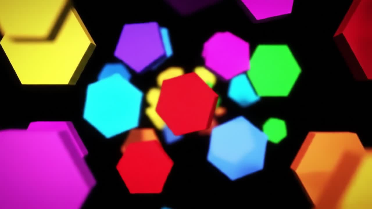 Rotating Colorful Hexagons