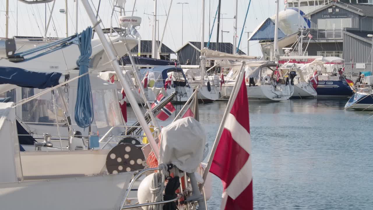 Yacths in Vesterø Harbour, Læsø, Denmark