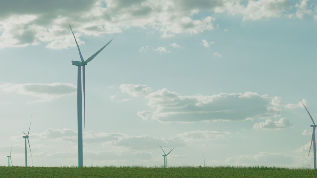 paisaje de parques eólicos