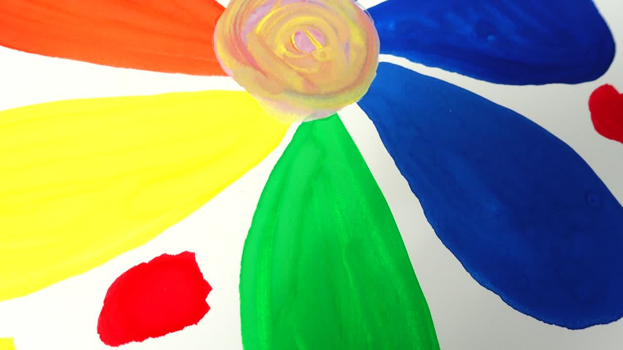 Abstrakt tegning af blomster