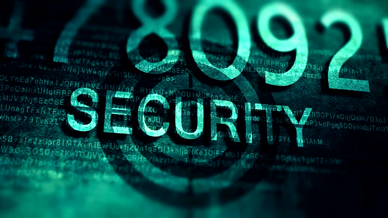 pared digital de datos tecnología de información video de fondo