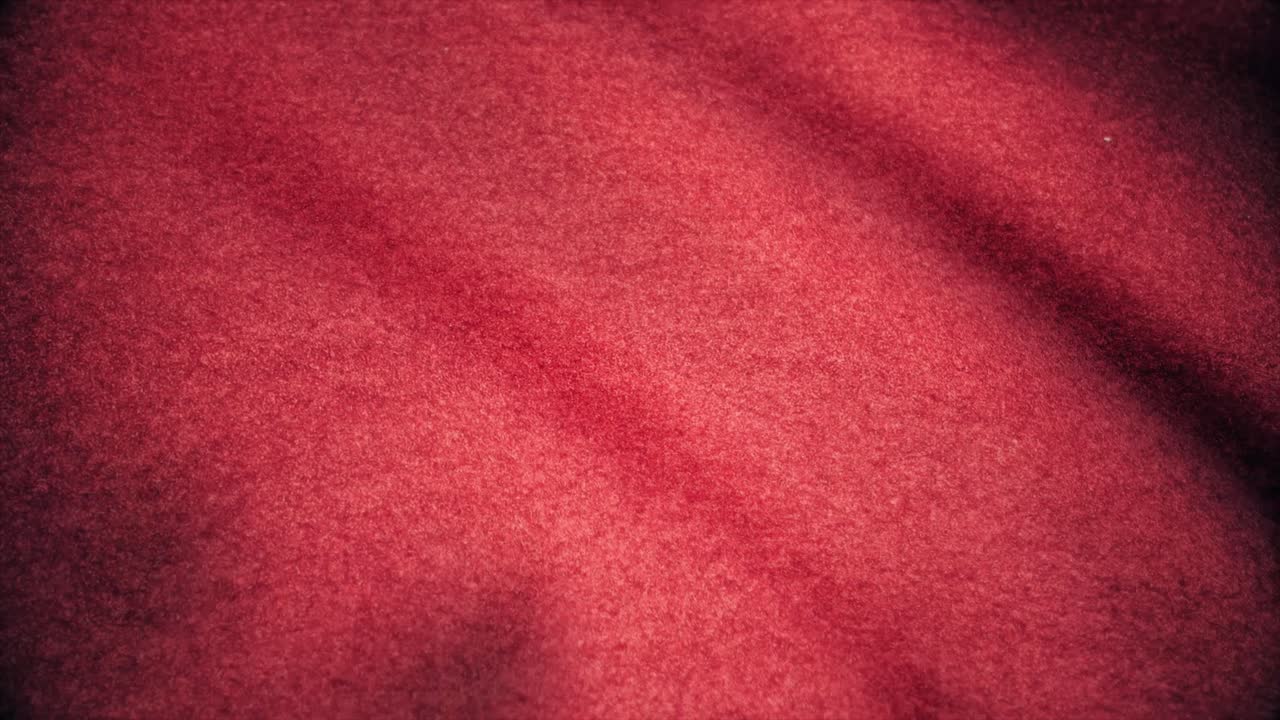 Closeup of a deep red fabric texture
