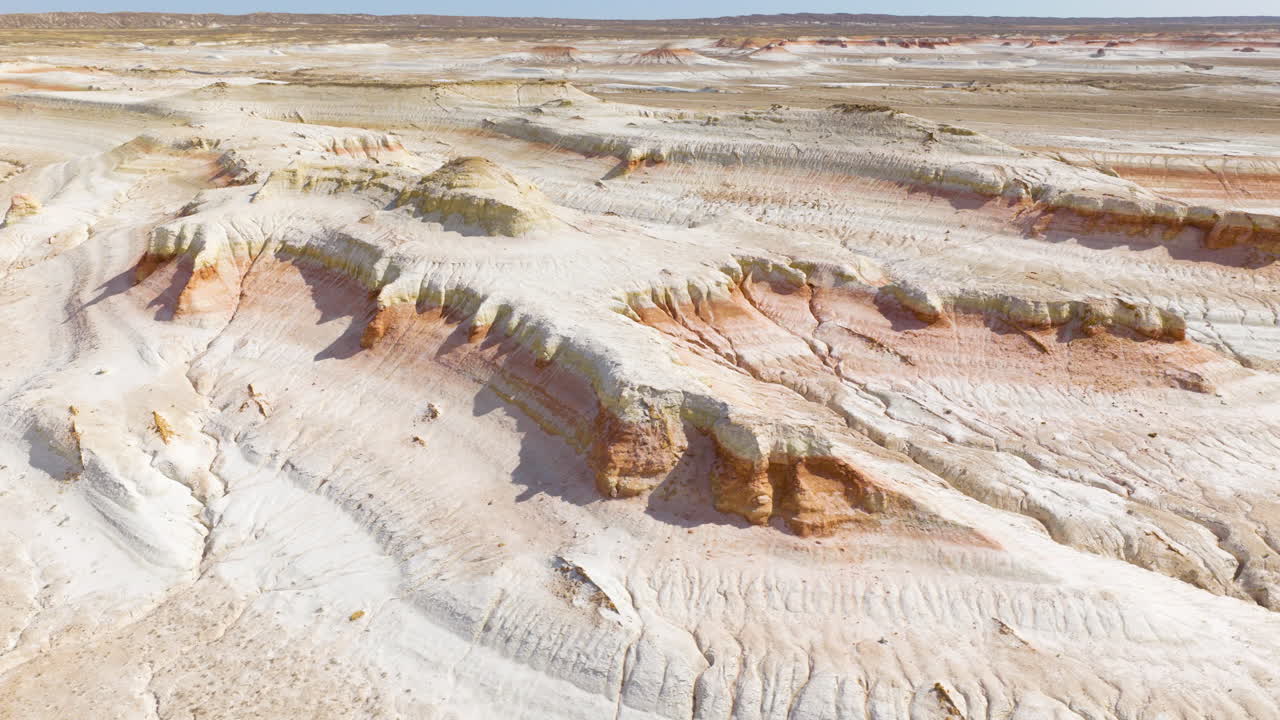 Aerial View Of Colorful Geological Formation At The Mangystau Region In Kazakhstan
