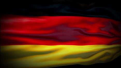 animation germany flag is waving seamless loop. germany flag waving in the wind. realistic 4k national flag of germany closeup.