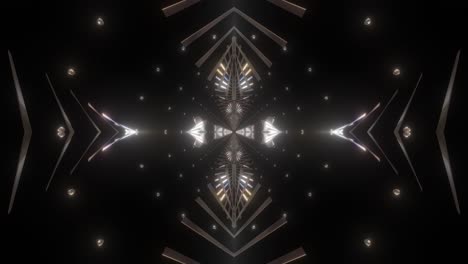 abstract geometric light tunnel