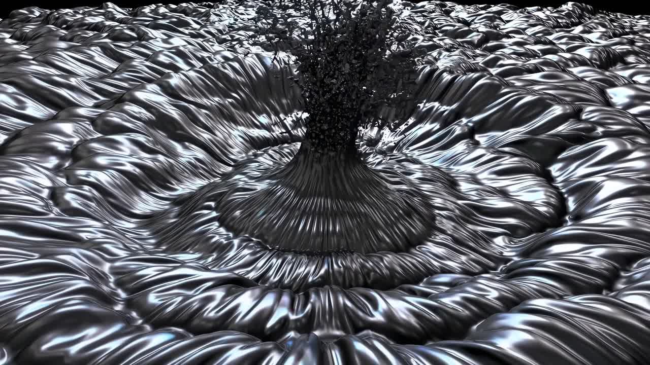 Abstract Metallic Ripples and Forms