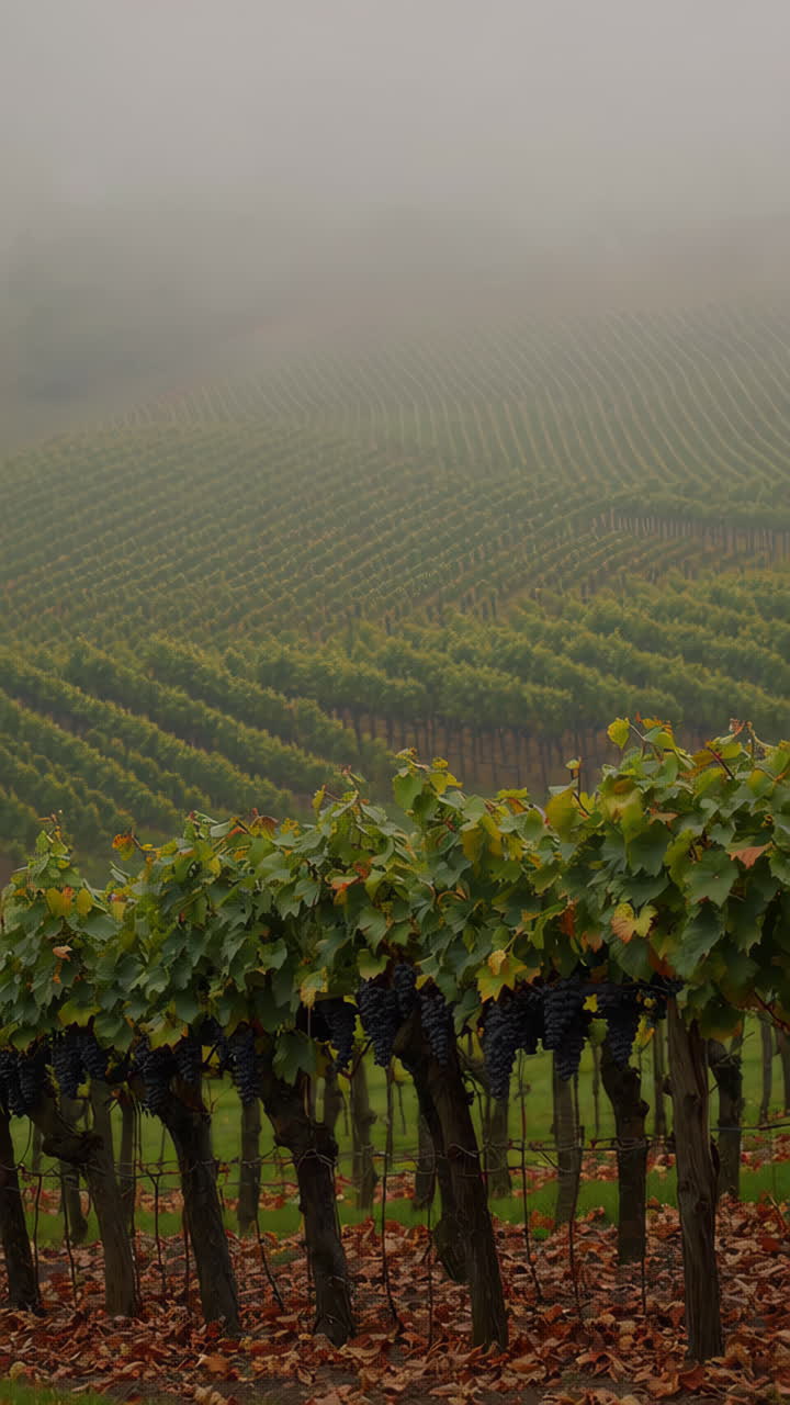 Paesaggio Nebbioso di Vigneti