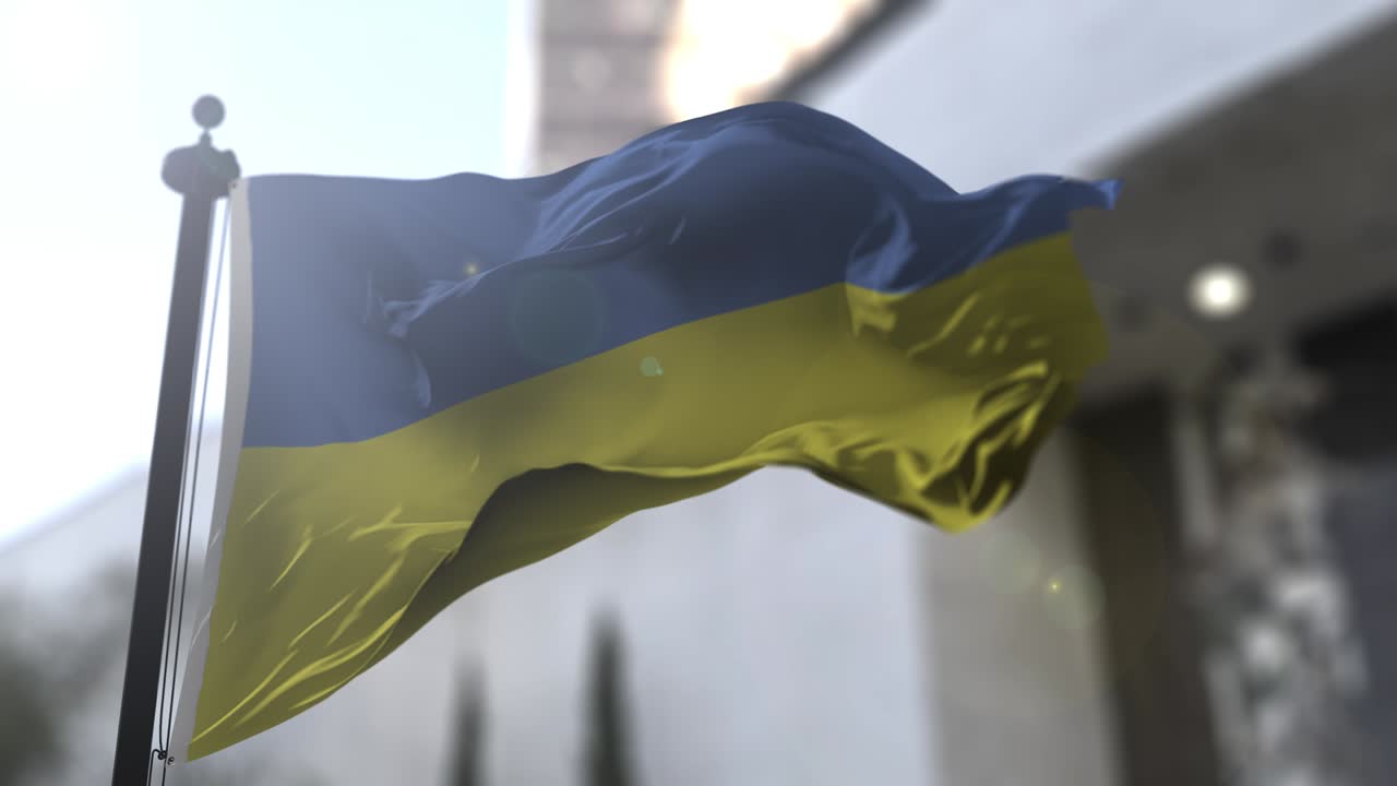 우크라이나 국기: 우크라이나 국가 발, 정치 및 뉴스 일러스트