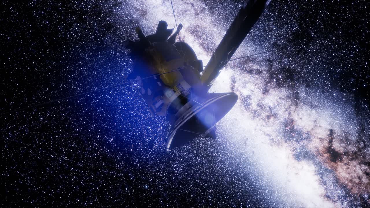 위성 카시니가 토성에 접근하고 있습니다.