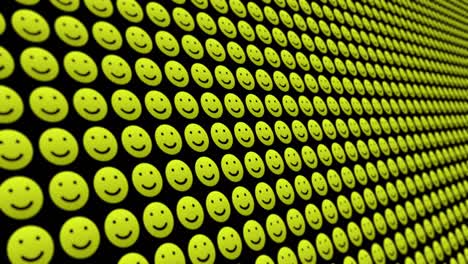 patrón de iconos de sonrisa feliz fondo animado