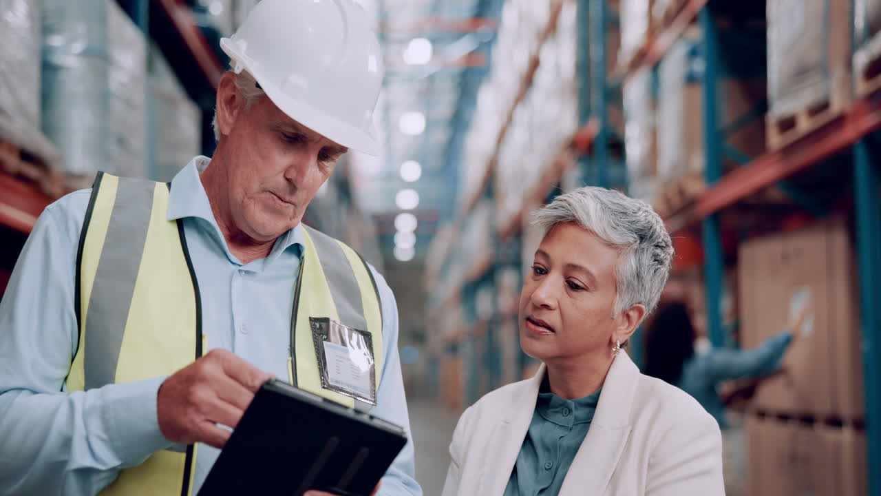 reunión de inspección del almacén