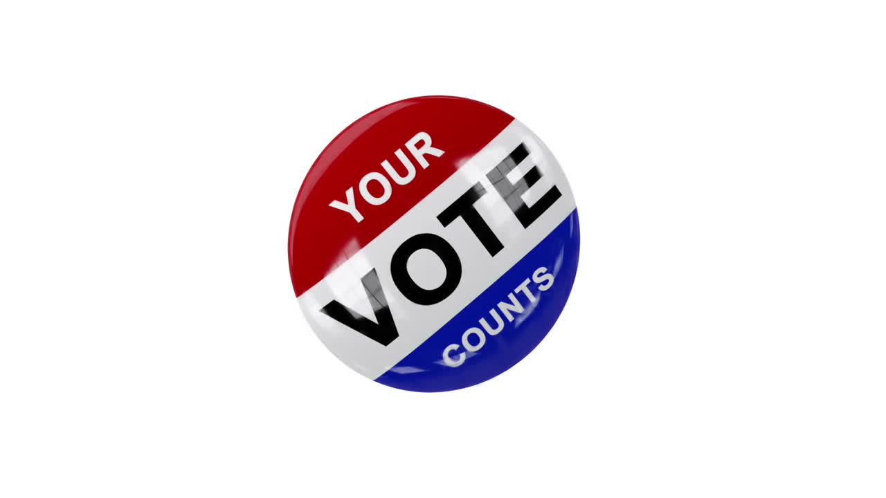 el alfiler de votación girando a su alrededor