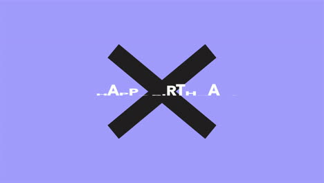 texto de introducción de animación feliz cumpleaños sobre moda púrpura y fondo minimalista con cruz geométrica