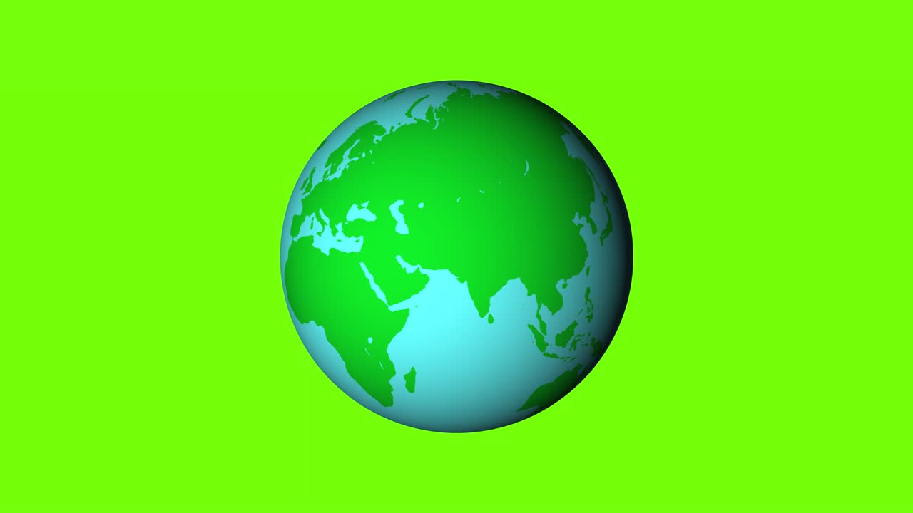 animación del planeta tierra en rotación