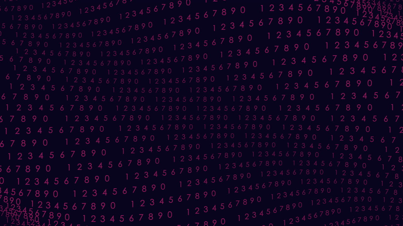 Random numbers pattern in rows