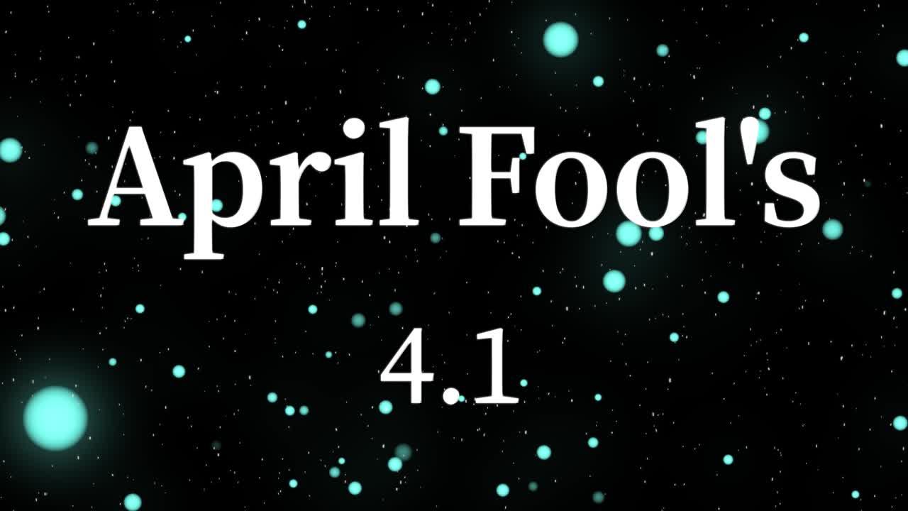 mensaje en inglés del tonto de abril texto animación gráficos en movimiento