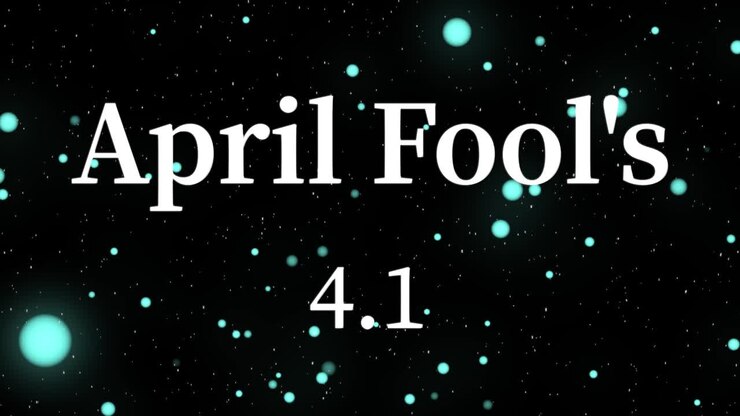 April Fool's English Message Text Animation Motion Graphics