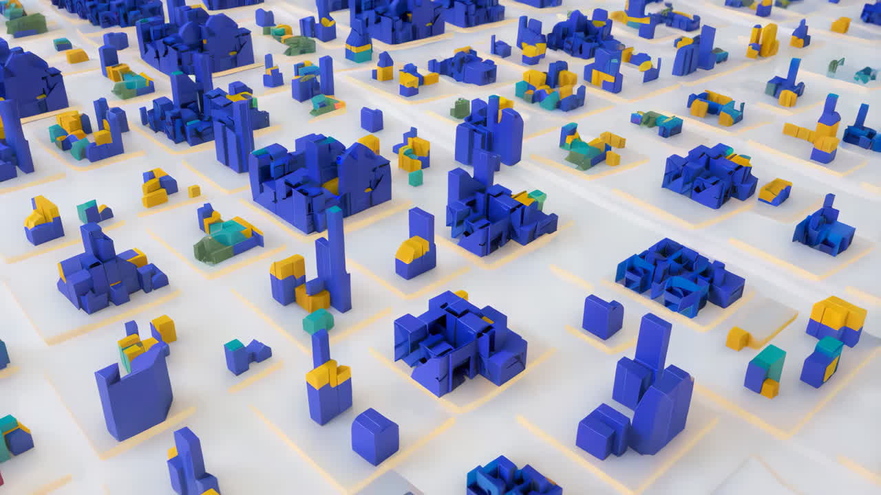 Abstract Cityscape - Geometric Urban Design