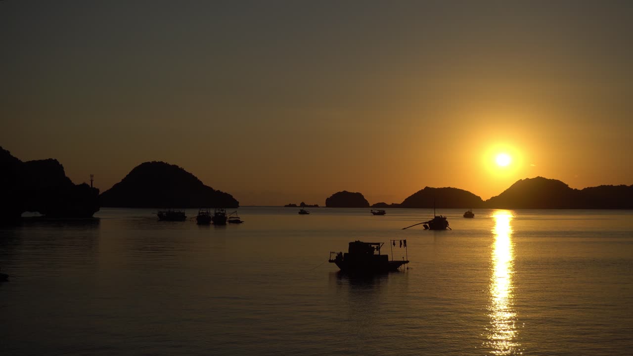 Time lapse of beautiful sunset