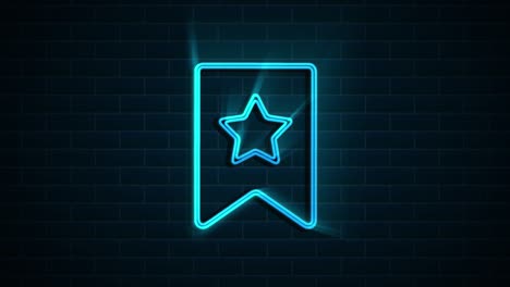 social media neon icon design isolated on dark background. outline web icon. motion graphics.