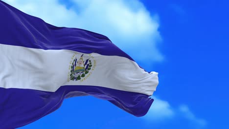 seamless loop of el salvador flag.