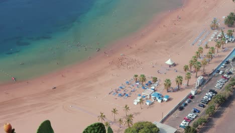 Playa-de-Las-Teresitas-beach,-Tenerife