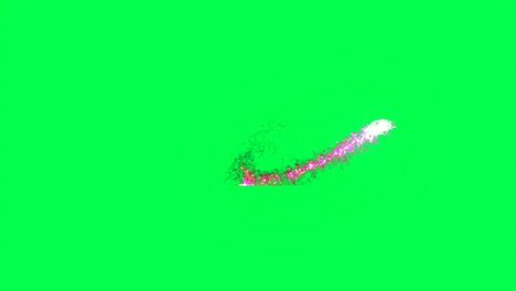 abstract glitter particles on green screen