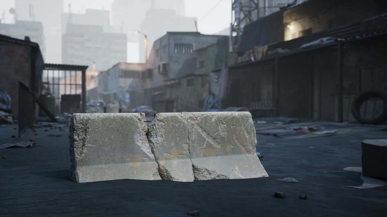 포스트 아포칼립스 도시 폐허