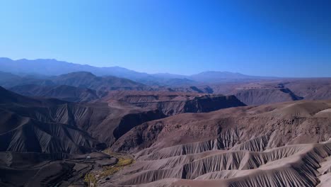 aerial view of atacama desert, chile - dolly, drone shot