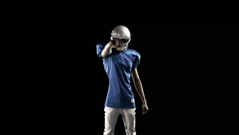 american football player playing