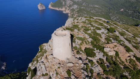 witness stunning coastal vistas from mirador es colomer in pollensa, mallorca. the scenic overlook showcases the beauty of the tramuntana mountains and azure mediterranean waters.