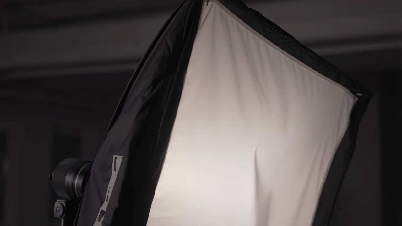Close-up of a Photography Softbox in a Studio Setting