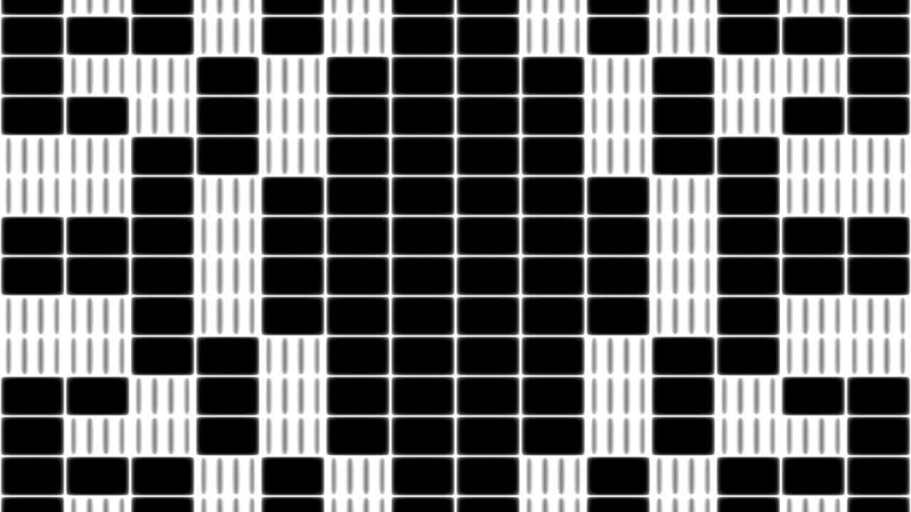 animación en 4k de rectángulos en blanco y negro que se mueven en un bucle sin costuras