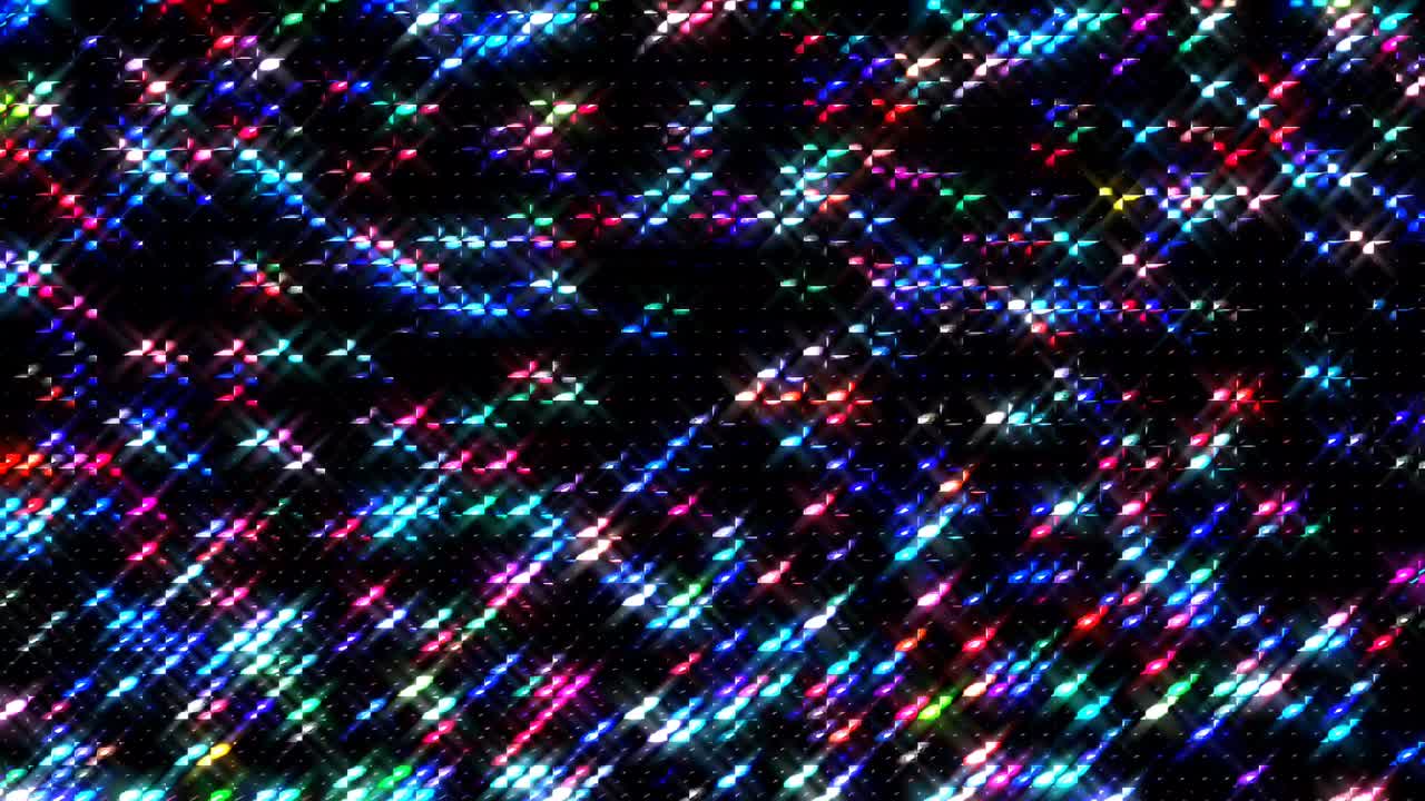 líneas brillantes que establecen el movimiento de la onda, coloridas, sobre un fondo negro