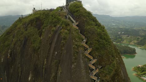 close up view of la piedra del penol, guatape's famous rock