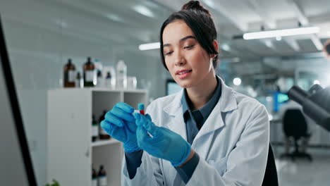 a scientist in a lab conducting research