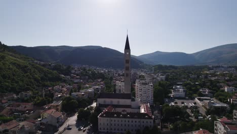 big clock tower of christian church st