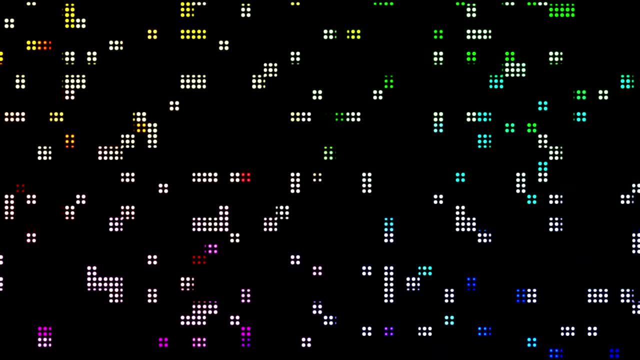 Glowing Abstract Digital Background Loop