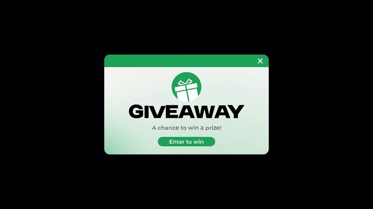 Digital Giveaway Pop-up Window Animation