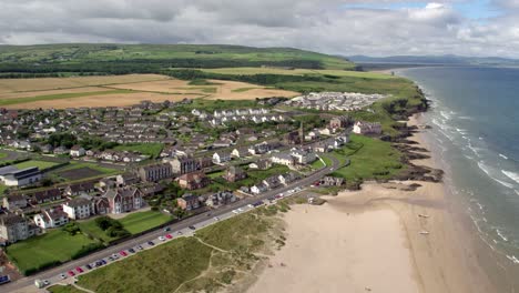 castlerock town and beach on the north coast of northern ireland